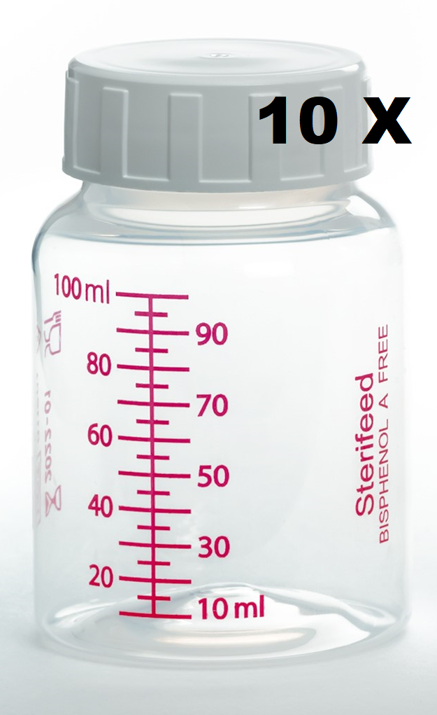 Biberon Sterifeed 130ml - Confezione Da 10, Sterili, Riutilizzabili, Senza BPA - Foto 6