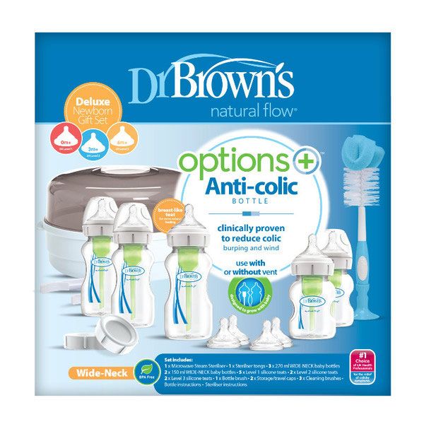 Dr. Brown's deluxe newborn giftset Brede halsfles