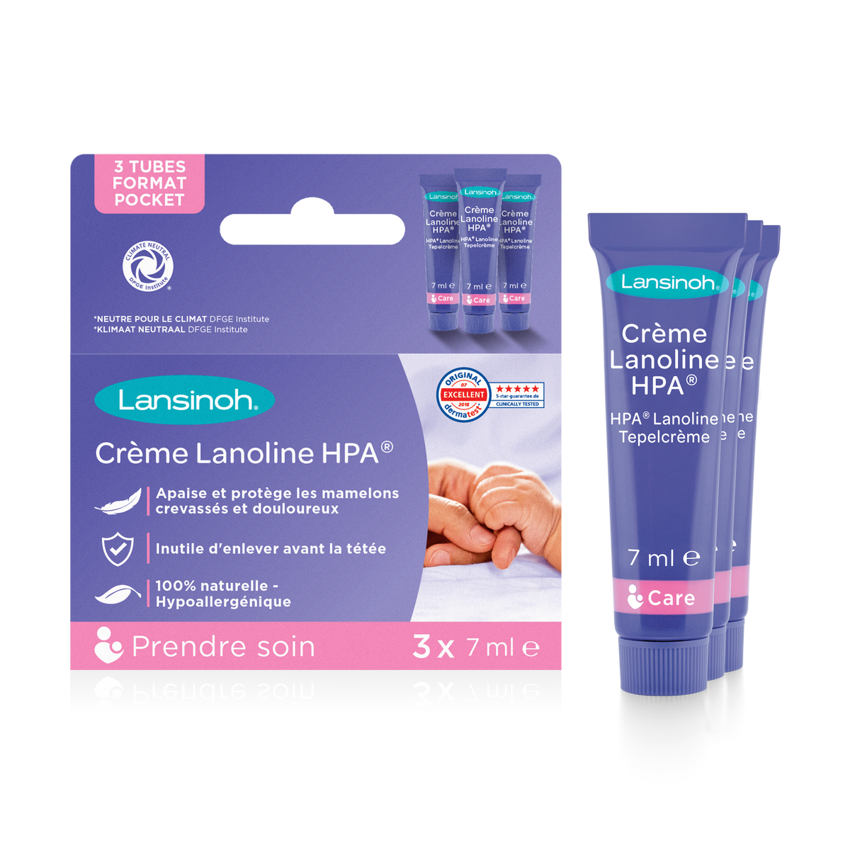 Lanoline tepelcrème HPA 3x7 ml