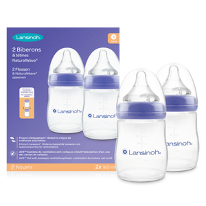 Lansinoh 2 stuks 160 ml Natural Wave Flesjes