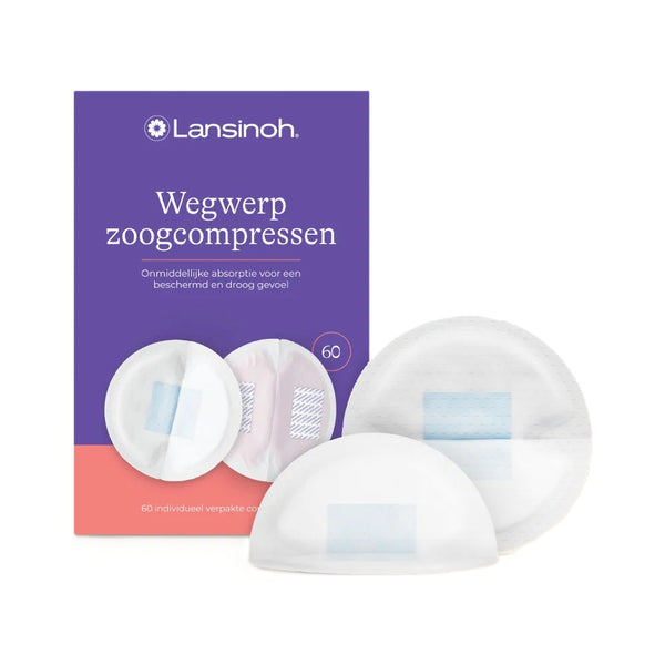 Lansinoh zoogcompressen - éénmalig gebruik (24-60-100)