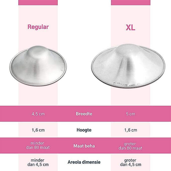 Silverette® Tepelkapjes | XL + O-FEEL™ Ringen | Originele Zilveren Tepelhoedjes | Klinisch Getest | 925 Zilver