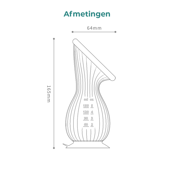 Nutrea SimpleFlow – Siliconen Borstkolf – Handkolf