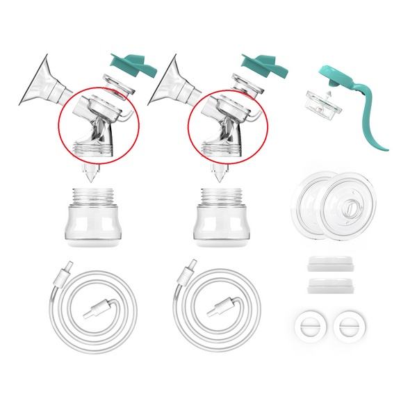 Nutrea – DoubleFlow – Borstschild connector