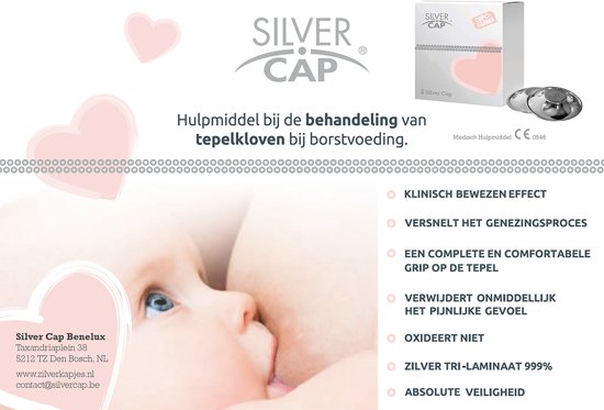 Silverette Zilverkapjes - tepelhoedjes 999/1000