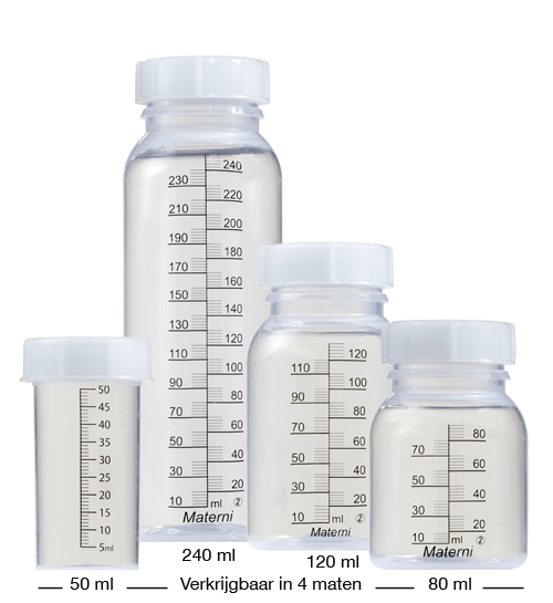Wegwerp moedermelk bewaarflesjes inclusief witte dop t.b.v. borstvoeding 120ml - 10 stuks